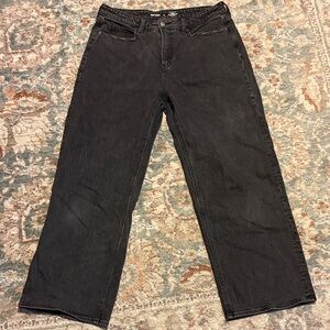 Old Navy women’s wide leg black jeans size 12